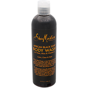 African Black Soap Body Wash with Oats, Aloe & Vitamin E (13 Fluid Ounces)