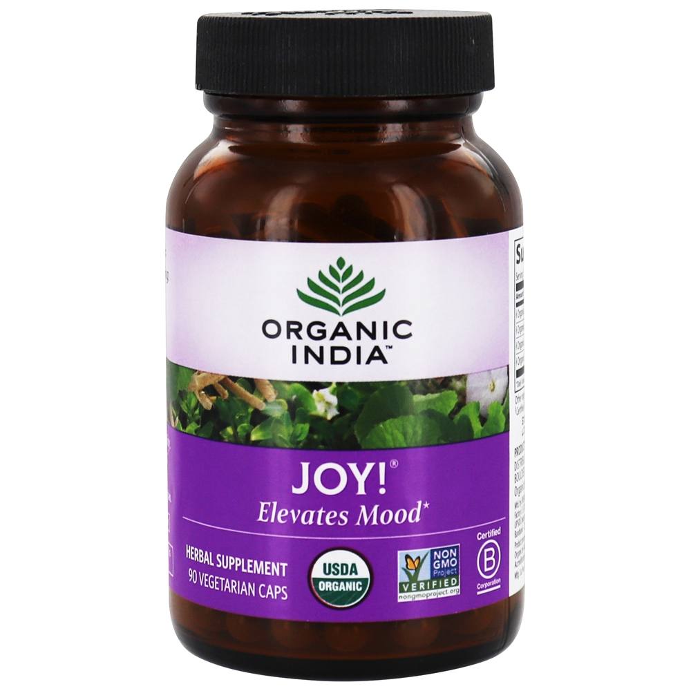 Organic India - Joy Elevates Mood - 90 Vegetarian Capsules