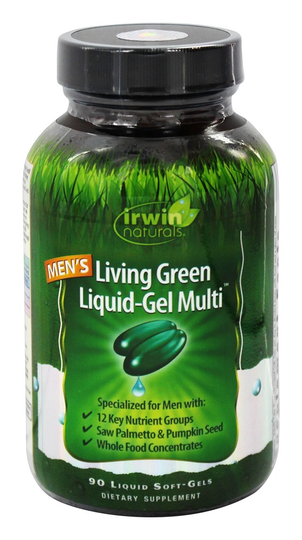 Irwin Naturals - Living Green Liquid-Gel Multi For Men - 90 Softgels