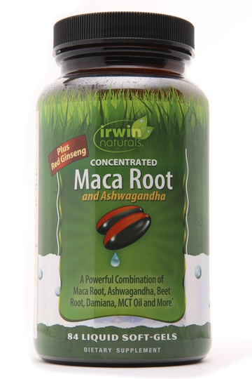 Irwin Naturals - Concentrated Maca Root & Ashwagandha - 84 Liquid Softgels