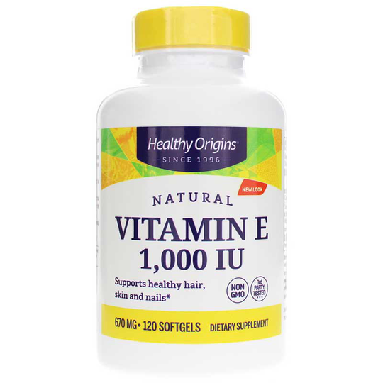 Healthy Origins Vitamin E 1000 IU 120 Softgels