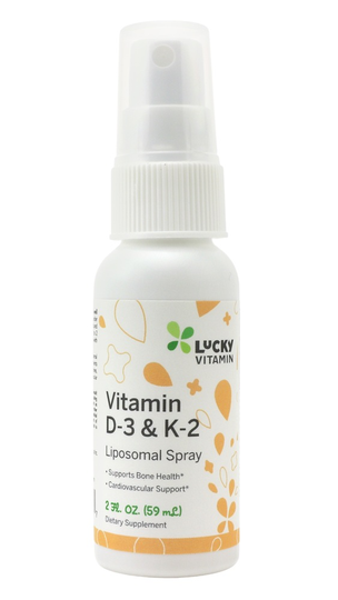 LuckyVitamin - Liposomal Vitamin D3 & K2 Spray - 2 fl. oz.