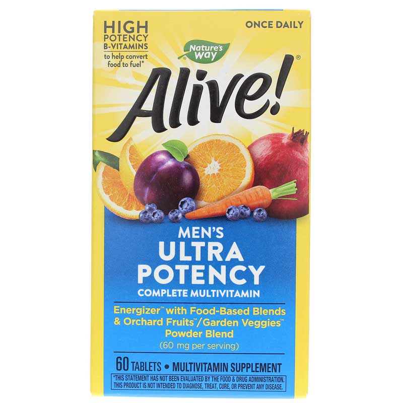 Natures Way Alive Once Daily Men's Ultra Potency Multi 60 Tablets
