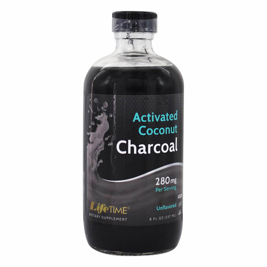 LifeTime Vitamins - Activated Coconut Charcoal Unflavored 280 mg. - 8 fl. oz.