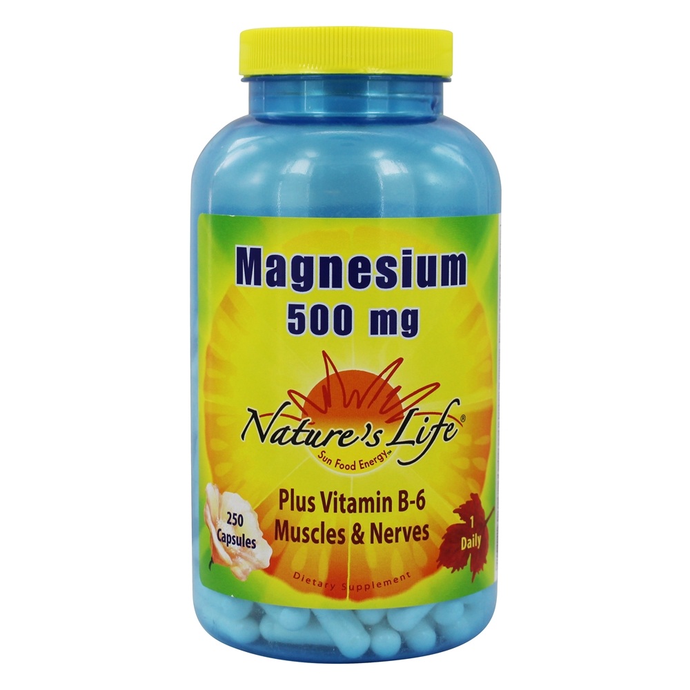 Nature's Life - Magnesium 500 mg. - 250 Capsules