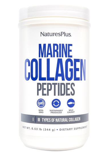 Natures Plus - Marine Collagen Peptides Powder - 0.53 lb.
