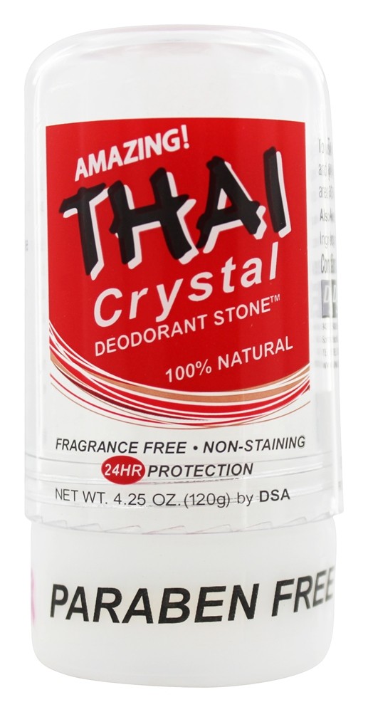 Thai Deodorant Stone - Thai Natural Crystal Deodorant Stick - 4.25 oz.