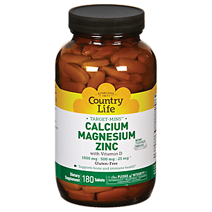 Calcium Magnesium Zinc with Vitamin D (180 Tablets)