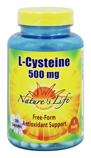 Nature's Life - L-Cysteine 500 mg. - 100 Capsules