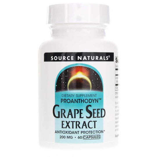 Source Naturals Grape Seed Extract Proanthodyn 200 Mg Capsules 60 Capsules