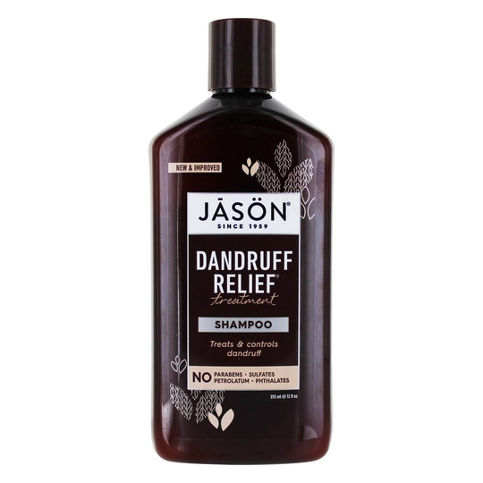 JASON Natural Products - Dandruff Relief Treatment Shampoo - 12 fl. oz.