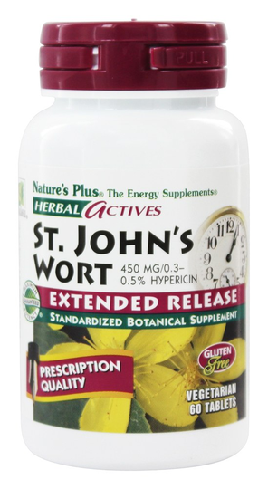 Natures Plus - Herbal Actives Extended Release Saint John's Wort 450 mg. - 60 Tablets