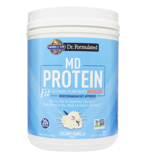 Garden of Life - MD Protein Fit Sustainable Plant-Based Weight Loss Creamy Vanilla - 21.34 oz.