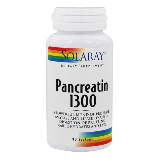 Solaray - Pancreatin 1300 - 90 Capsules
