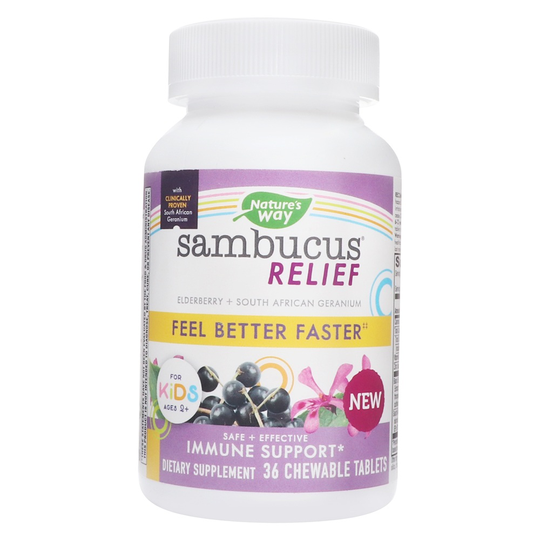 Nature's Way - Sambucus Relief Kids - 36 Chewable Tablets