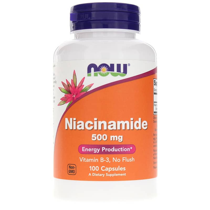 NOW Foods Niacinamide 500 Mg 100 Capsules