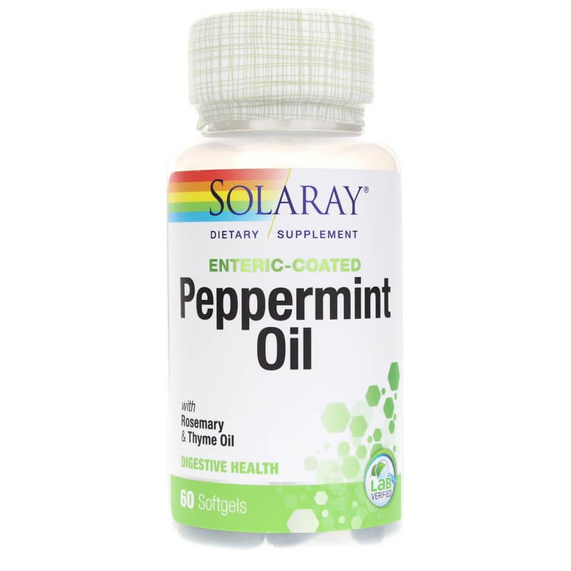 Solaray Peppermint Oil 60 Enteric Coated Softgels