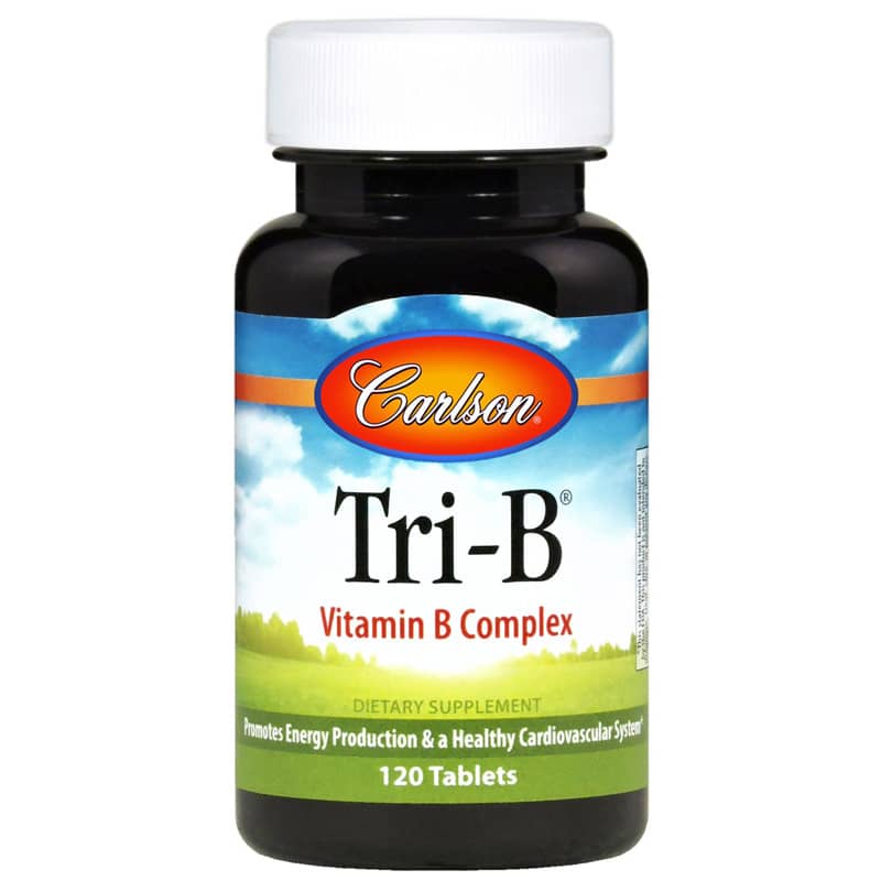 Carlson Labs Tri-B Vitamin B Complex 120 Tablets