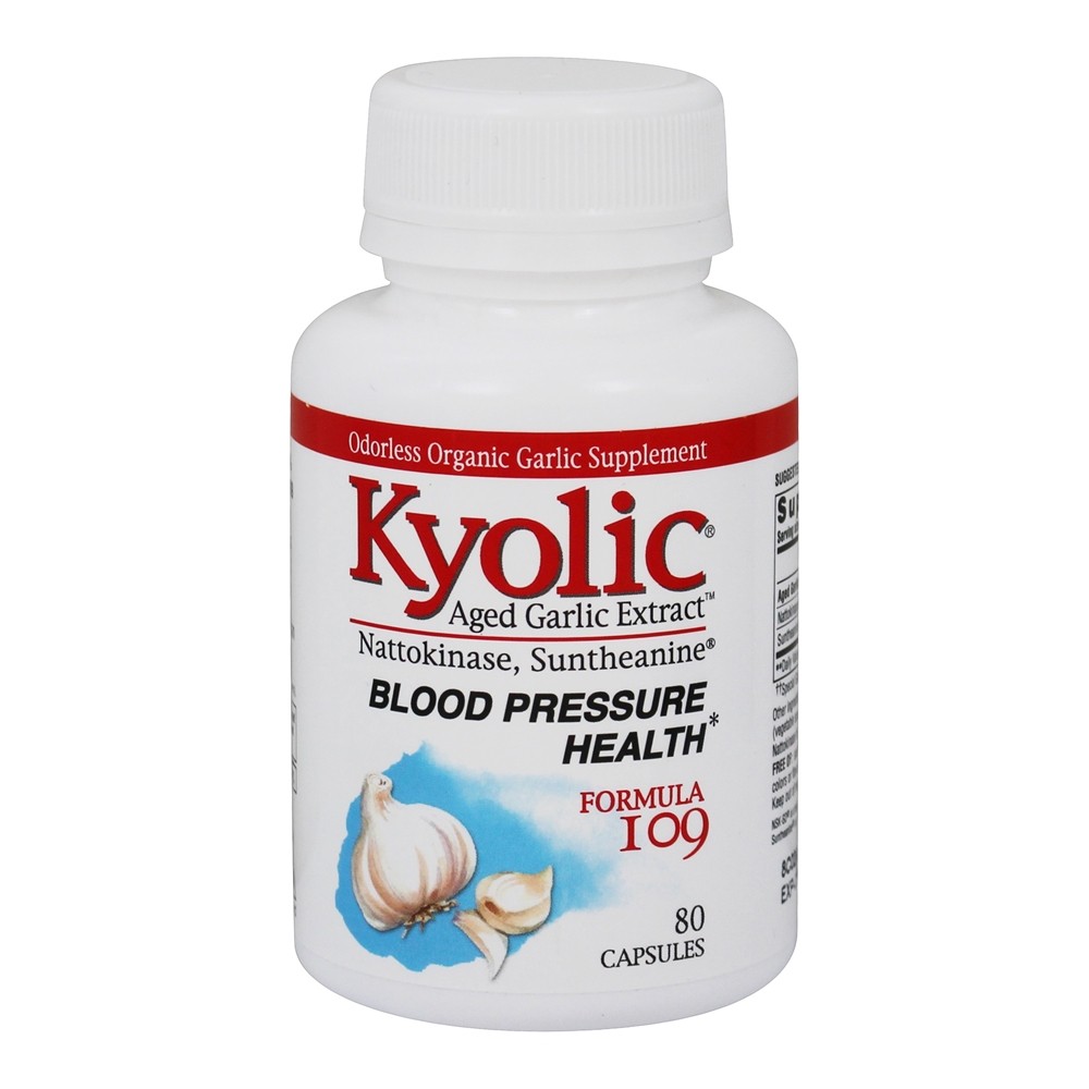Kyolic - Formula 109 Aged Garlic Extract Blood Pressure Health - 80 Capsules
