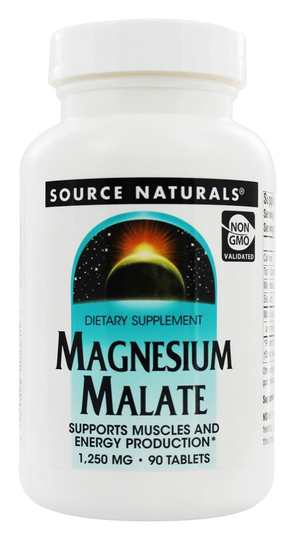 Source Naturals - Magnesium Malate 1250 mg. - 90 Tablets