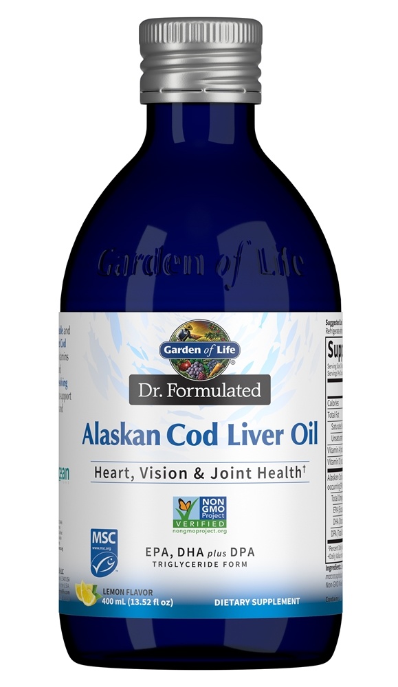Garden of Life - Dr. Formulated Alaskan Cod Liver Oil Lemon - 400 ml.