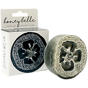 Natural Loofah Soap - Charcoal Bamboo (1 Bar)