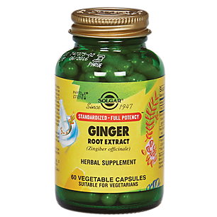 Ginger Root Extract - Standardized Full Potency (60 Vegetarian Capsules)