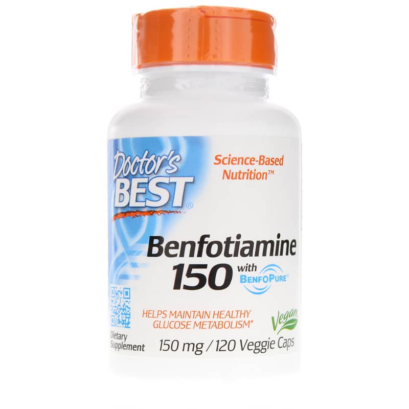 Doctors Best Benfotiamine 150 Mg 120 Veg Capsules
