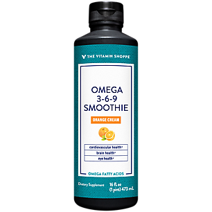 Omega 3-6-9 Smoothie - Cardiovascular, Eye & Brain Support - Orange Cream Flavor (16 fl. oz.)