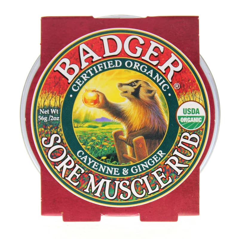 Badger Sore Muscle Rub Cayenne & Ginger 2 Oz