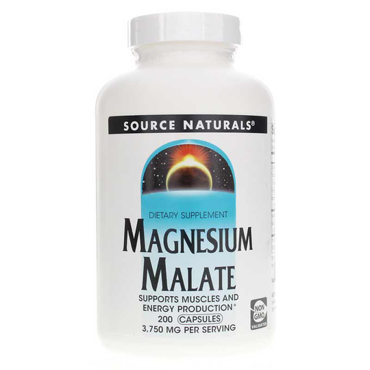 Source Naturals Magnesium Malate Capsules 200 Capsules