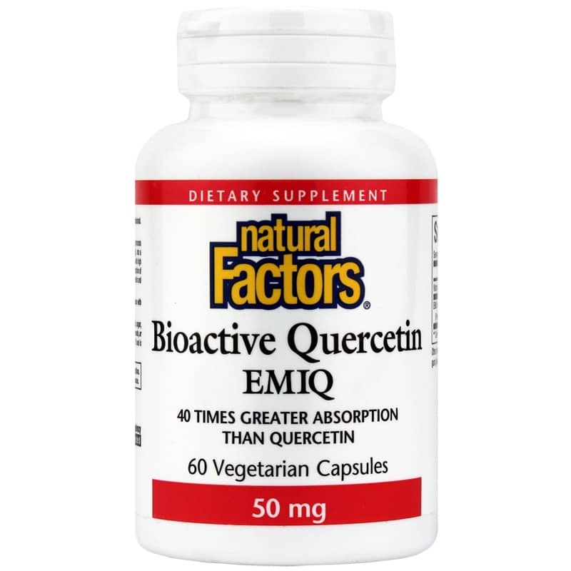 Natural Factors Bioactive Quercetin Emiq 50 Mg 60 Veg Capsules
