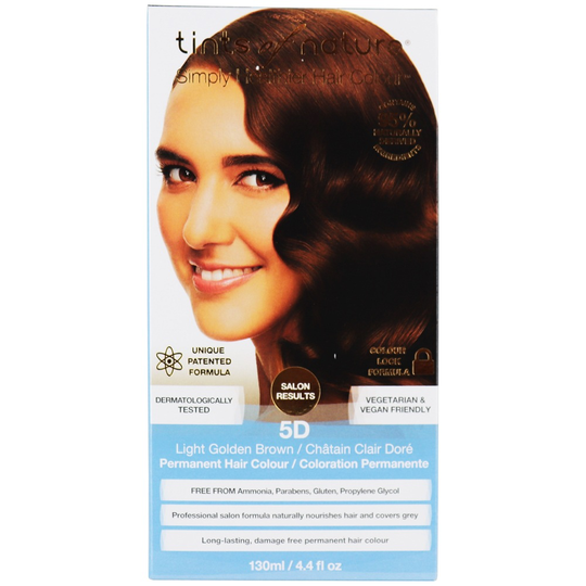 Tints Of Nature - Conditioning Permanent Hair Color 5D Light Golden Brown - 4.4 fl. oz.