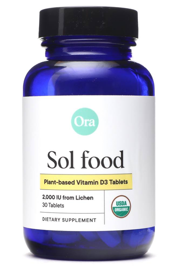 Ora - Sol Food Plant-Based Vitamin D3 2000 IU - 30 Tablet(s)