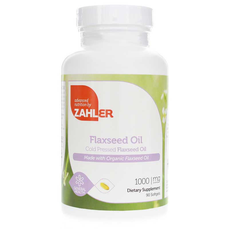 Zahler Flaxseed Oil 1000 Mg 90 Softgels