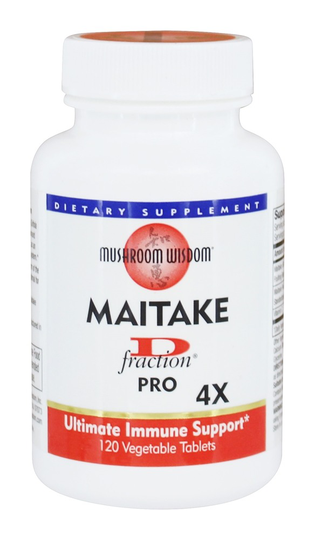 Mushroom Wisdom - Grifron Pro Maitake D Fraction 4X - 120 Tablets Formerly Maitake Products