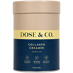 Collagen Creamer Powder - Supports Healthy Hair, Skin & Nails - Vanilla (17 Servings)