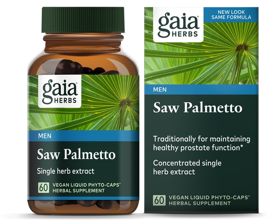 Gaia Herbs - Saw Palmetto - 60 Vegan Liquid Phyto-Caps