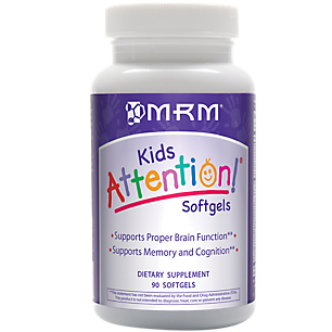 Kid's Attention - Brain, Memory & Cognition Support (90 Softgels)