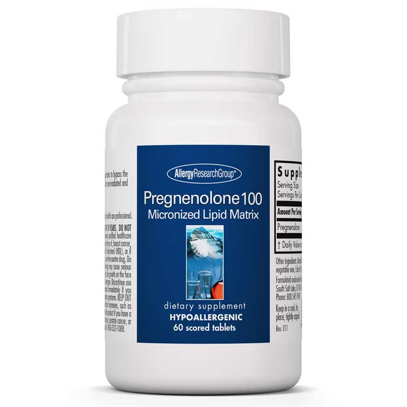 Allergy Research Group Pregnenolone 100 Mg 60 Tablets
