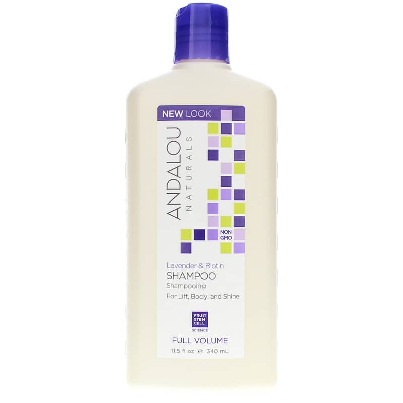 Andalou Naturals Lavender & Biotin Shampoo, Full Volume Formula 11.5 Oz
