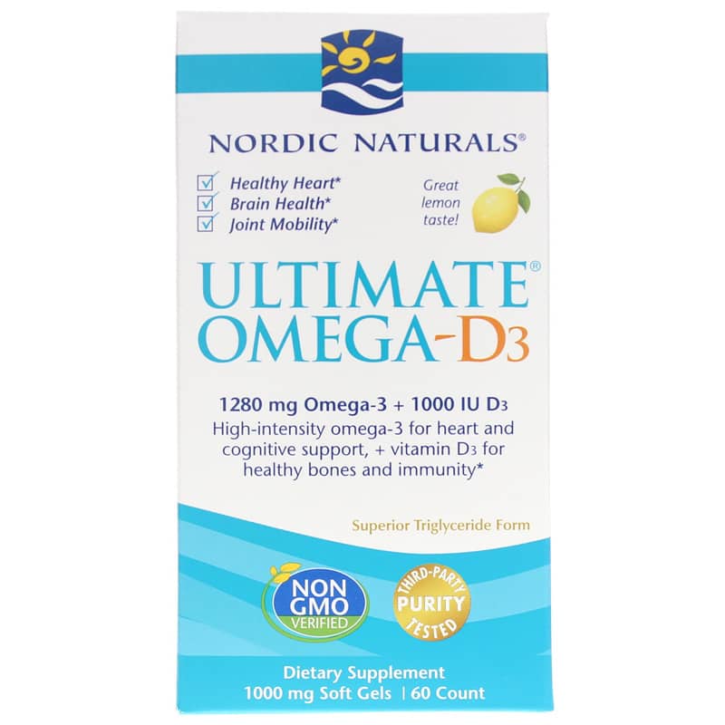 Nordic Naturals Ultimate Omega-D3 60 Softgels