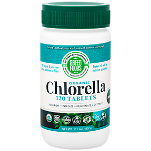 Organic Chlorella - Nutrient-Dense Chlorophyll (120 Tablets)