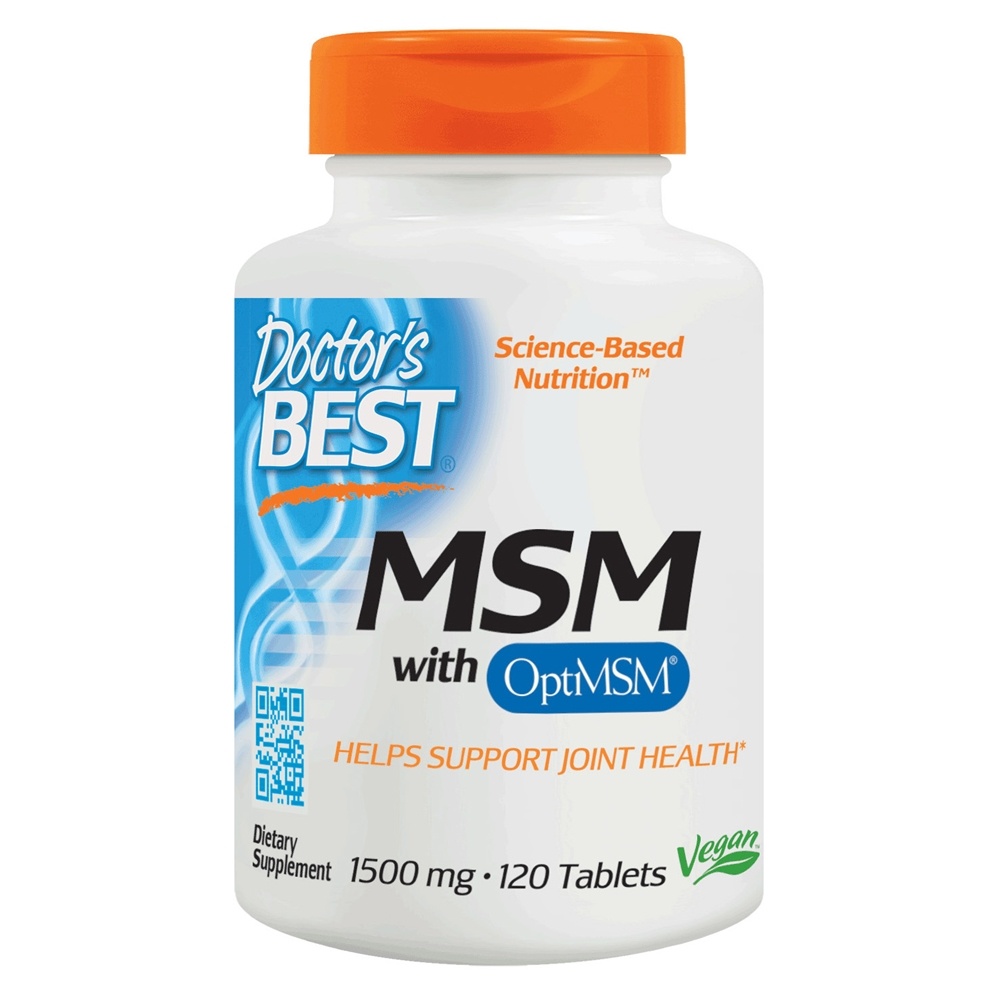 Doctor's Best - MSM with OptiMSM 1500 mg. - 120 Tablets