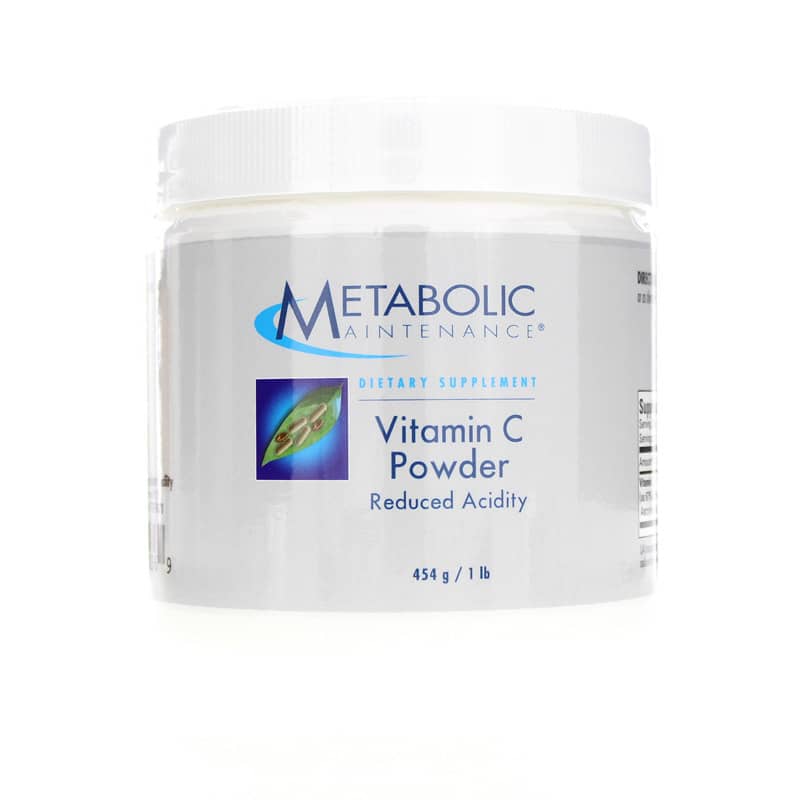 Metabolic Maintenance Vitamin C Powder Reduced Acidity 1,000 Mg 1 Lbs