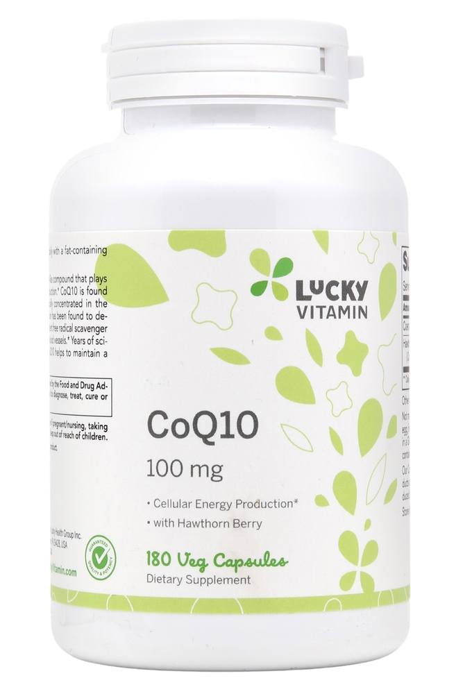 LuckyVitamin - CoQ-10 with Hawthorn Berry 100 mg. - 180 Veg Capsules