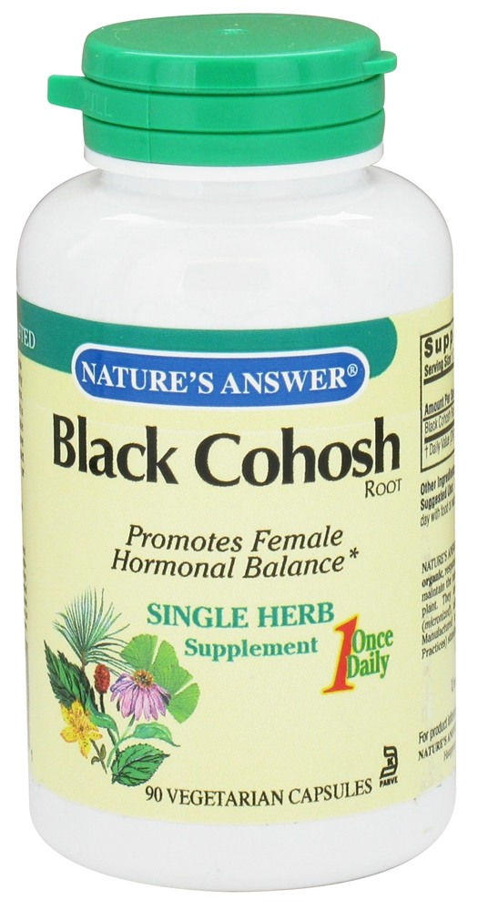 Nature's Answer - Black Cohosh Root Once Daily Single Herb Supplement - 90 Vegetarian Capsules