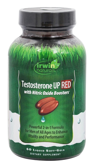 Irwin Naturals - Testosterone Up Red with Nitric Oxide Boosters - 60 Liquid Softgels