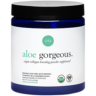 Aloe Gorgeous Collagen Powder - Organic Aloe Vera with Protein - Vanilla (20 Servings)