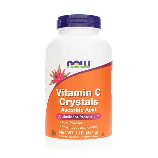 NOW Foods Vitamin C Crystals Ascorbic Acid Powder 1 Lb